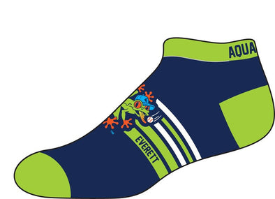 Everett AquaSox Varsity Low Cut Socks