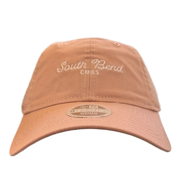 South Bend Cubs New Era Women's Pink Script Cap