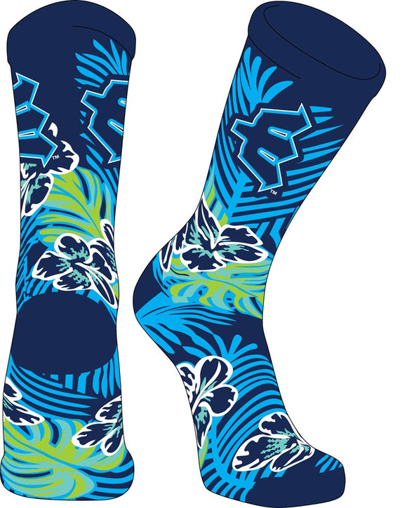 Everett AquaSox Luau Crew Socks