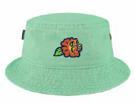 Harrisburg Senators Luau Light Green Bucket Hat