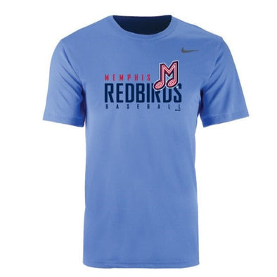 Memphis Redbirds Nike Blue Dri-Fit Tee