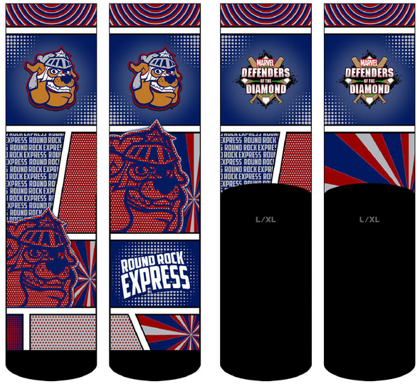 Round Rock Express Marvel's Defenders of the Diamond Socks