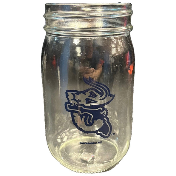 Jacksonville Jumbo Shrimp BWM 16oz Mason Jar