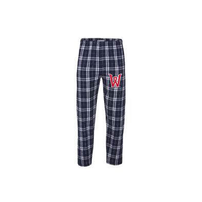 Men's Navy Heart Flannel Pants