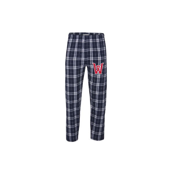 Men's Navy Heart Flannel Pants