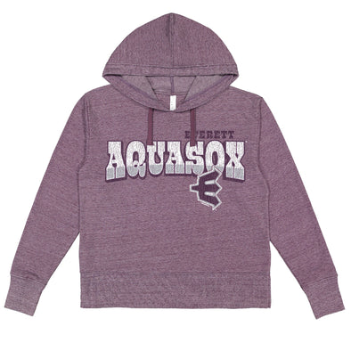 Everett AquaSox Ladies Vintage Wash Hoodie