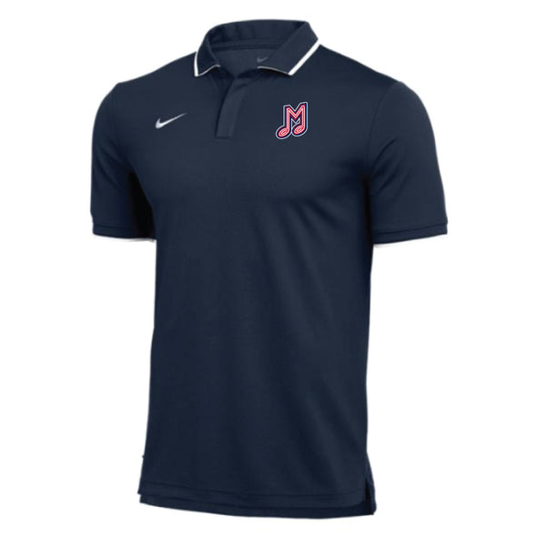 Memphis Redbirds Navy Nike Dri Fit Music M Polo