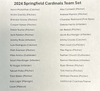 Springfield Cardinals Team Set 2024