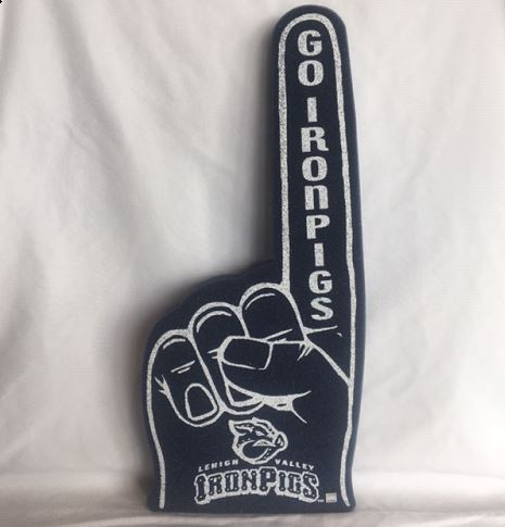 IronPigs Navy 18" Foam Finger