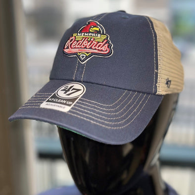 Memphis Redbirds Navy Trawler '47 Clean Up Cap