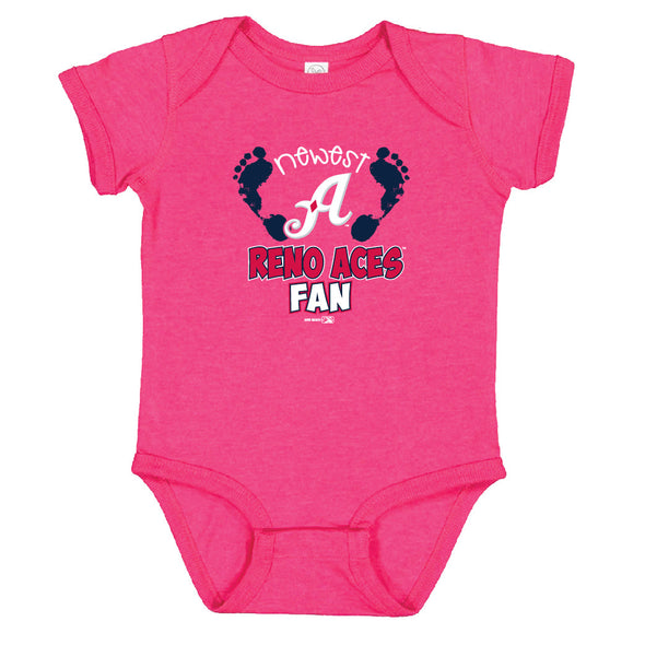 Reno Aces Baby Onesie Hot Pink Newest Fan