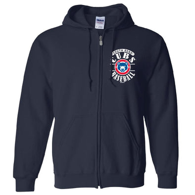 South Bend Cubs Navy Full Zip Hooded Sweatshirt