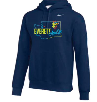 Everett AquaSox Nike Club Hooded Sweatshirt
