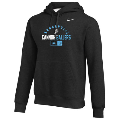 Adult Nike Black Split Screen Club Hoodie - Blue