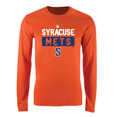 Syracuse Mets Nike Legend Orange Long Sleeve