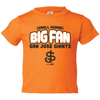 San Jose Giants Bimm Ridder Big Fan Infant Tee - Orange