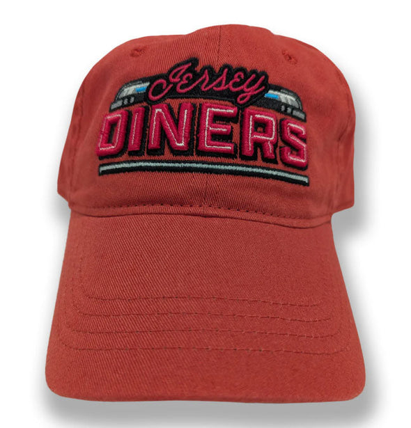Jersey Diners Adult Wordmark Unstructured Slide Buckle Cap
