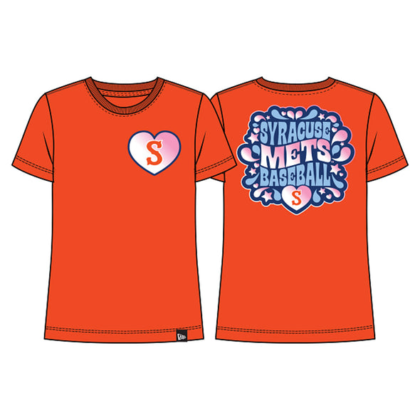 Syracuse Mets New Era Orange Girls Tee