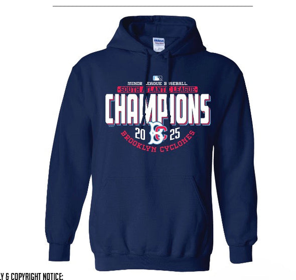 Brooklyn Cyclones SOUTH ATLANTIC LEAGUE CHAMPS HOOD (ships 10/1)