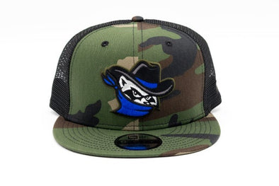 New Era Camo Blue logo 9fifty