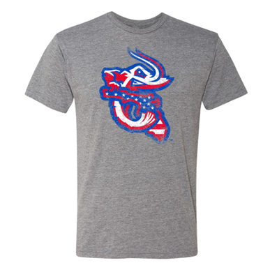 Jacksonville Jumbo Shrimp 108 Stitches Patriotic Tee