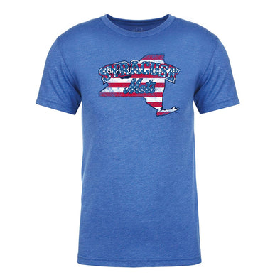 Syracuse Mets 108 Royal Patriotic Men's T-shirt