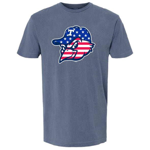 Toledo Mud Hens Patriotic Logo Garment Dyed T