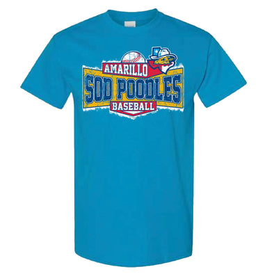 Amarillo Sod Poodles Sapphire Perkins State Tee