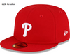 New Era 59FIFTY Youth Philadelphia Phillies Red Game MLB Authentic Collection On-Field Hat