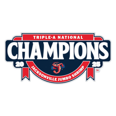 Jacksonville Jumbo Shrimp Wincraft 2025 AAA National Champs Lapel Pin