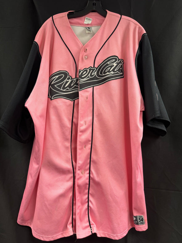 JERSEY PINK AND BLACK RIVER CATS #00-SIZE 52, SACRAMENTO RIVER CATS