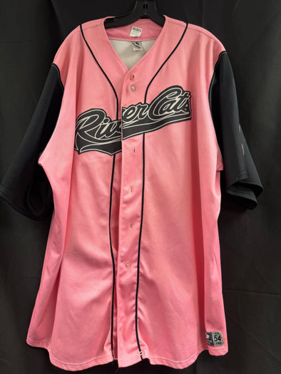 JERSEY PINK AND BLACK RIVER CATS #00-SIZE 52, SACRAMENTO RIVER CATS