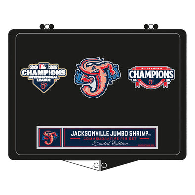 Jacksonville Jumbo Shrimp Wincraft 2025 Championship Lapel Pin Set