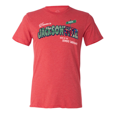 Jacksonville Jumbo Shrimp 108 Stitches Postcard Tee