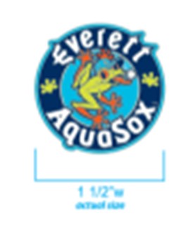 Everett AquaSox Lapel Pin Primary Logo