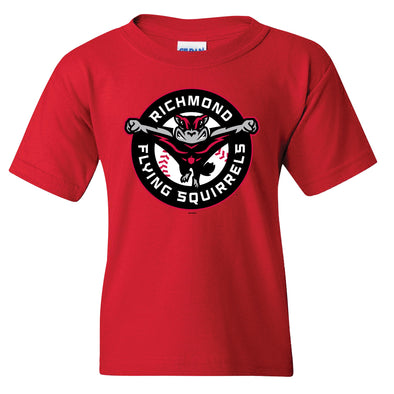 Richmond Flying Squirrels Youth Primary Logo Tee