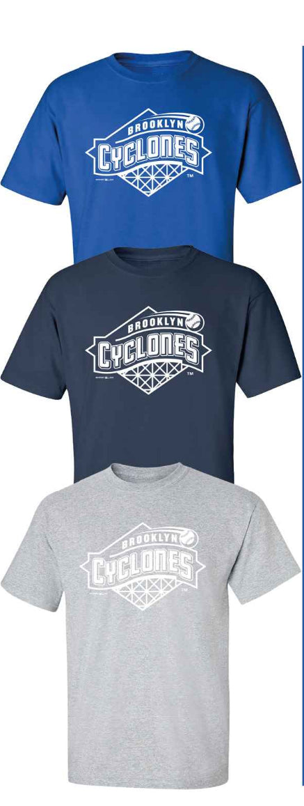 Brooklyn Cyclones Mens Primary Logo Classic Tee