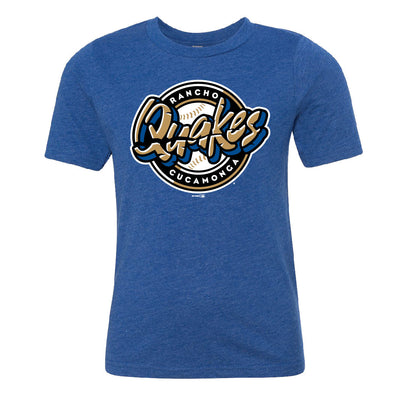 Rancho Cucamonga Quakes Bimm Youth Royal Blue Primary Logo Tee