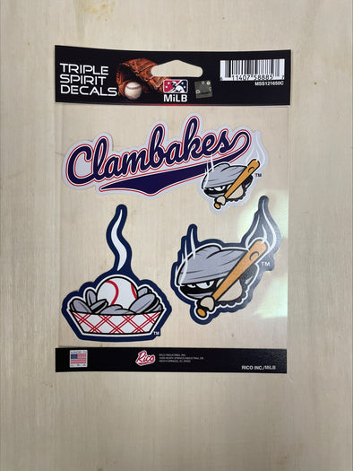 Rico Triple Spirit Clambakes Decal Set