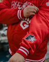 Red Satin Throwback Jacket