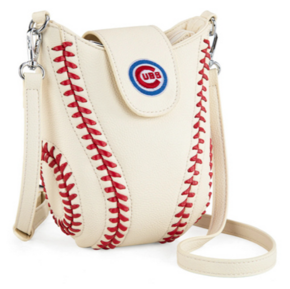 Chicago Cubs Montana West Faux Leather Baseball Stitch Cross Body Bag