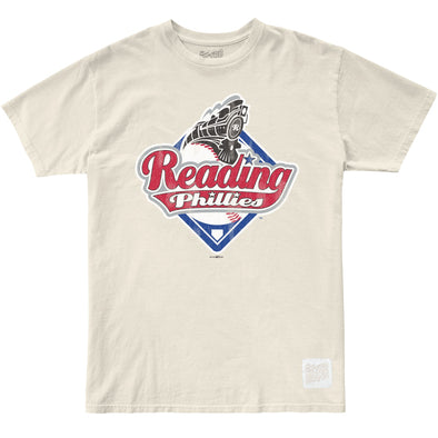 Retro Brand Reading Phillies Vintage Logo Off White Soft Style T-Shirt