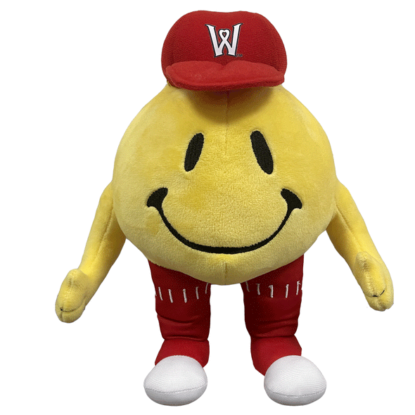 Worcester Red Sox 15" Red Hat Smiley Plush