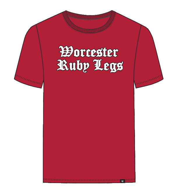 Worcester Ruby Legs '47 Red Primary SR Tee