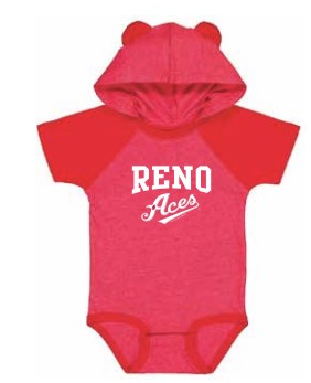 Reno Aces Baby Bodysuit with Ears