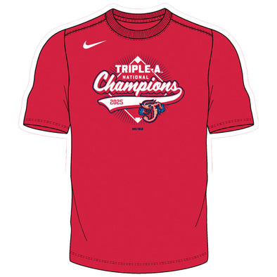 Jacksonville Jumbo Shrimp Nike 2025 AAA National Champions Dri-Fit Cotton Tee