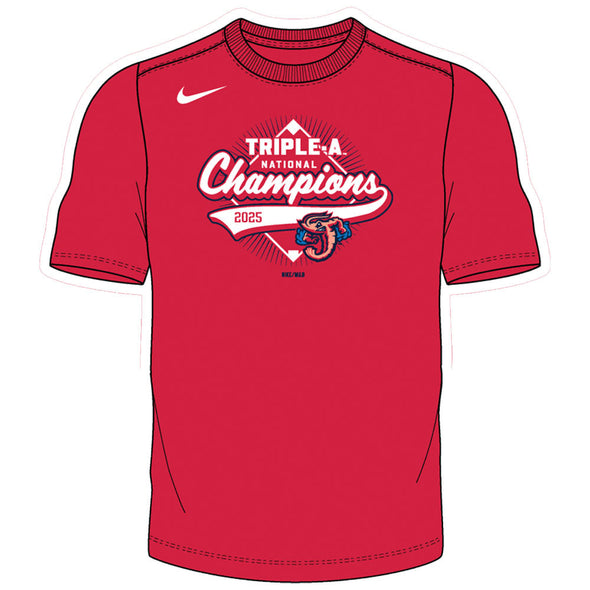 Jacksonville Jumbo Shrimp Nike 2025 AAA National Champions Dri-Fit Cotton Tee