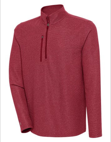 BRP NEW!  CARDINAL RED MID-WEIGHT 1/4 ZIP PULLOVER