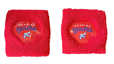 Reading Fightin Phils Fightins Red Heavyweight Wristbands