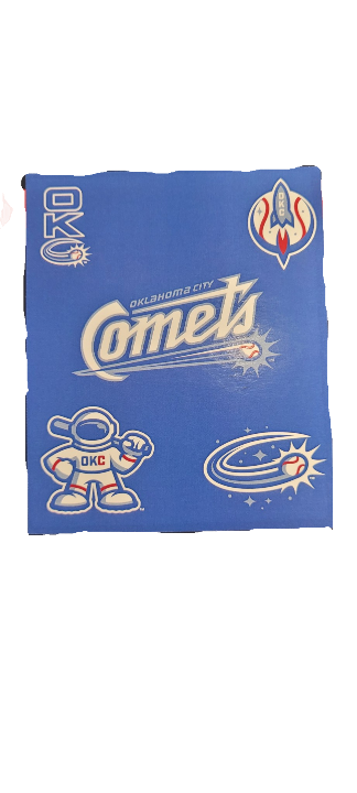 OKC Comets Raschel Blue Blanket